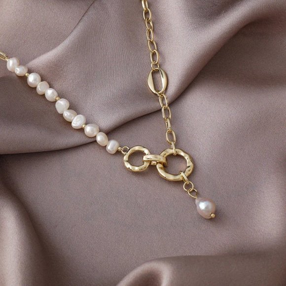 luxury baroque wind natural pearl necklace - Picture 5 of 5